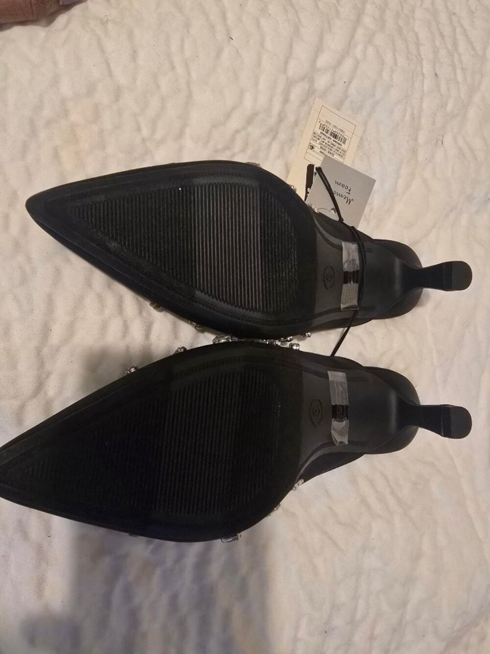 Women’s Katia Heels with Memory Foam Insole - a New Day™ Black 7 Boxed - Picture 5 of 8